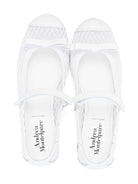 Ballerine per bambina Andrea Montelpare bianche con strato a rete - Rubino Kids