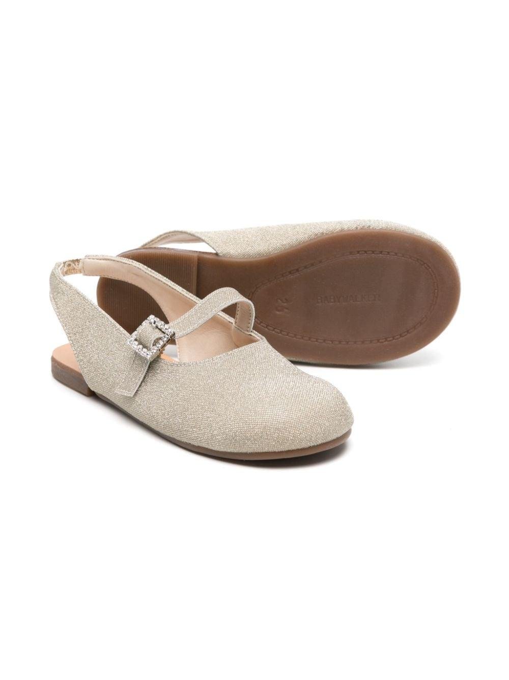 Ballerine per bambina BabyWalker Mary Jane beige con cinturino - Rubino Kids