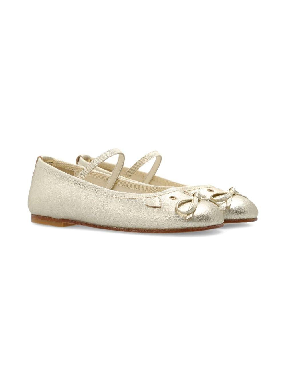 Ballerine per bambina Bonpoint oro con effetto metallizzato - Rubino Kids