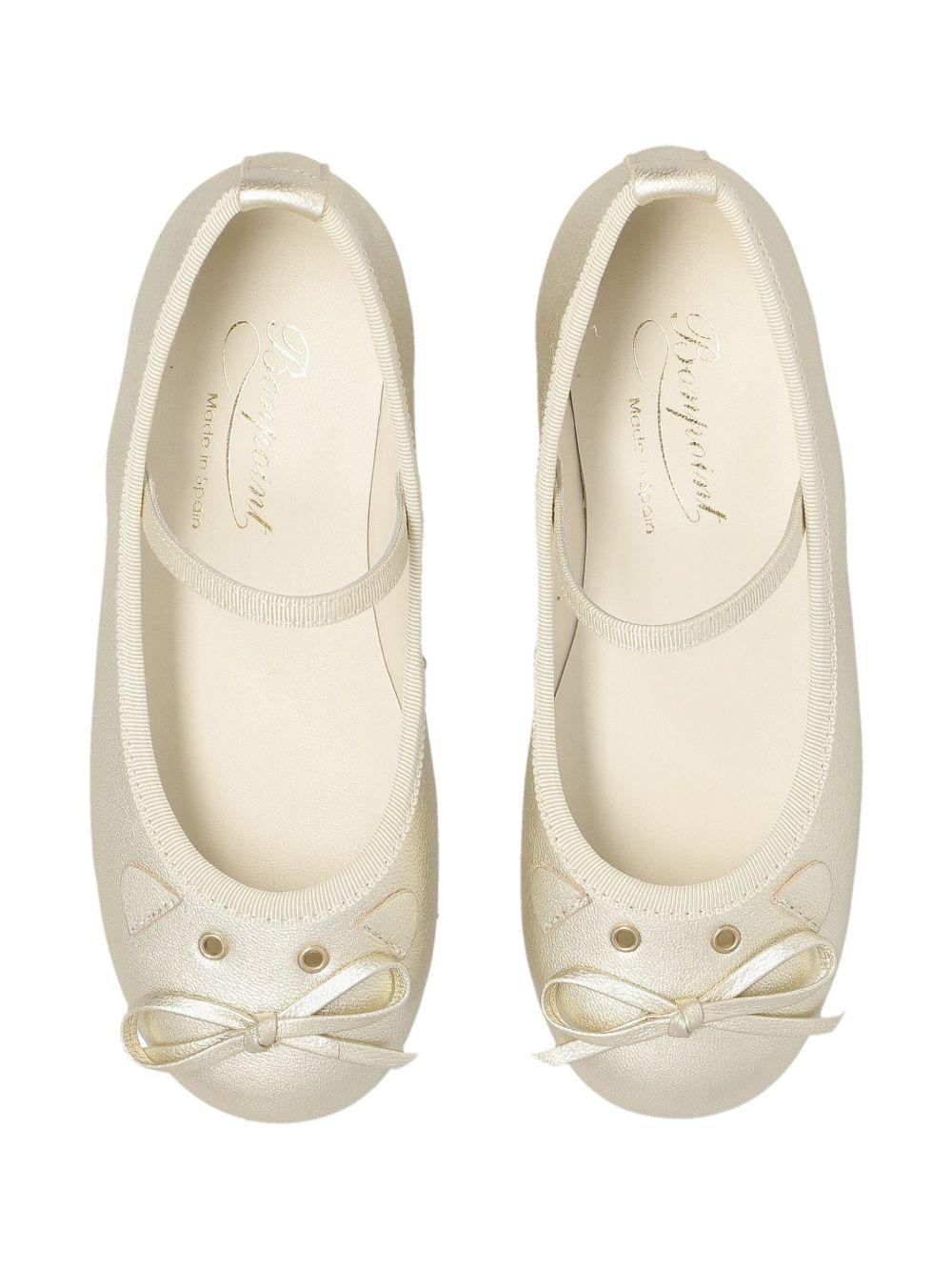 Ballerine per bambina Bonpoint oro con effetto metallizzato - Rubino Kids
