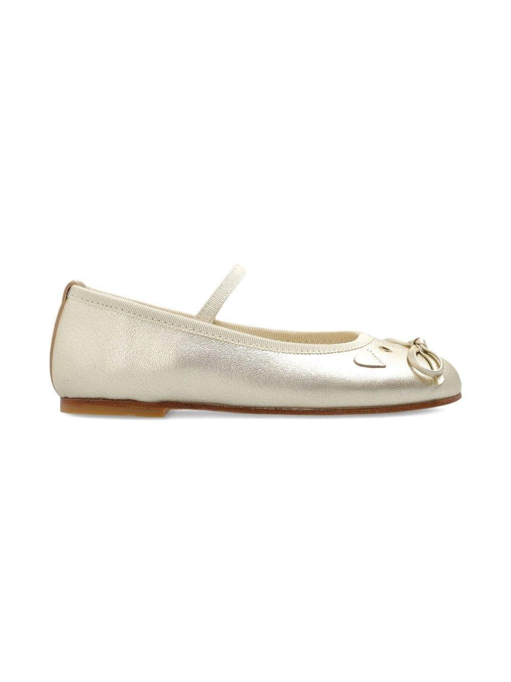 Ballerine per bambina Bonpoint oro con effetto metallizzato - Rubino Kids