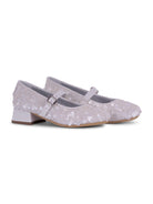 Ballerine per bambina Monnalisa bianche con decorazione in strass - Rubino Kids