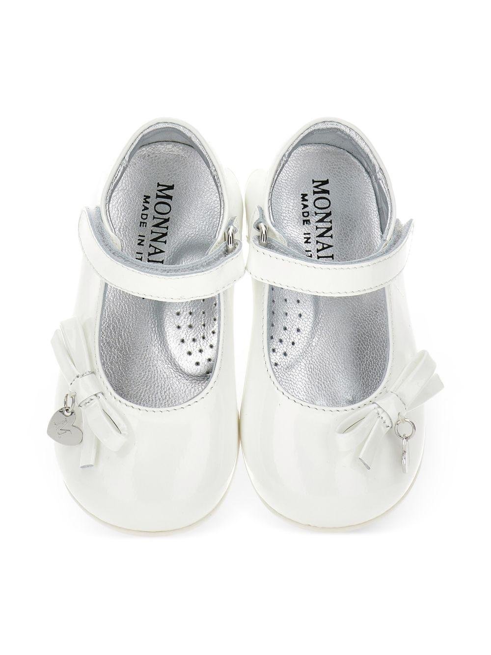 Ballerine per bambina Monnalisa bianche con fiocco - Rubino Kids