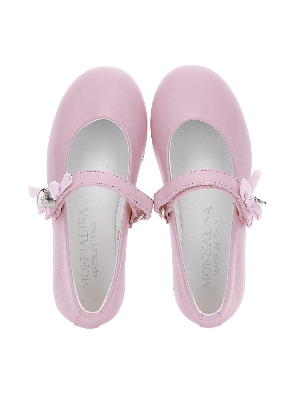 Ballerine per bambina Monnalisa rosa con cinturino - Rubino Kids