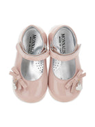 Ballerine per bambina Monnalisa rosa con dettaglio fiocco - Rubino Kids