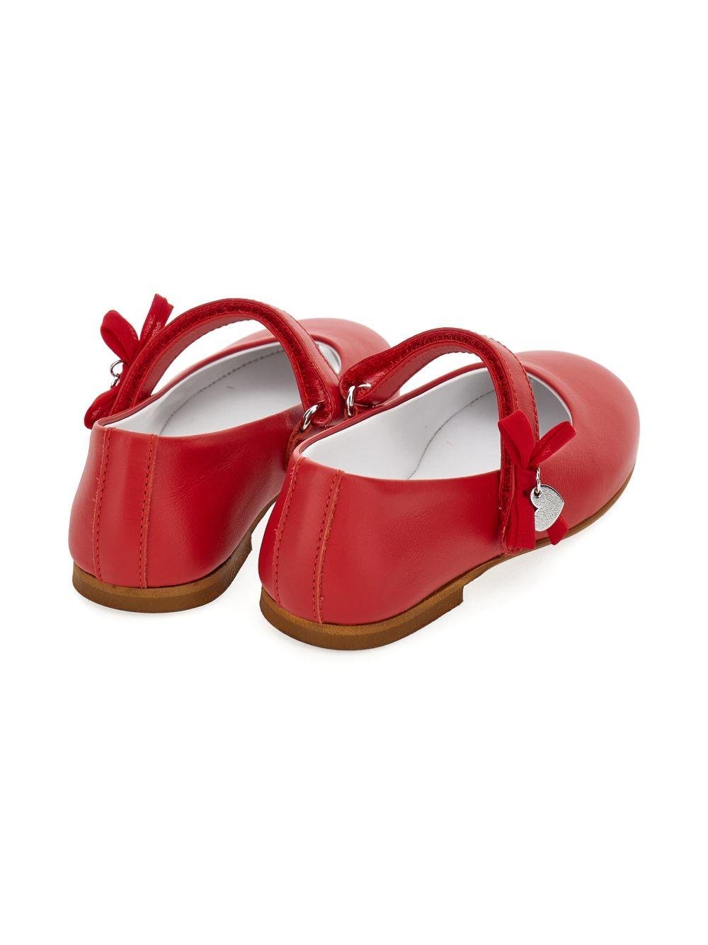 Ballerine per bambina Monnalisa rosse con dettaglio nastro - Rubino Kids