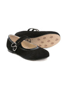 Ballerine per bambina Tartine Et Chocolat nero in pelle scamosciata - Rubino Kids
