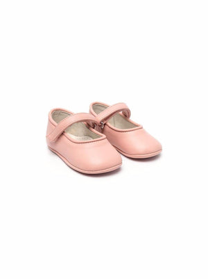 Ballerine per neonata Andrea Montelpare rosa con chiusura a strappo