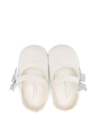 Ballerine per neonata BabyWalker bianco con farfalle - Rubino Kids