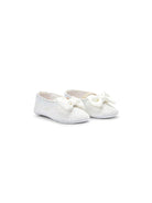 Ballerine per neonata BabyWalker bianco con glitter con fiocco - Rubino Kids