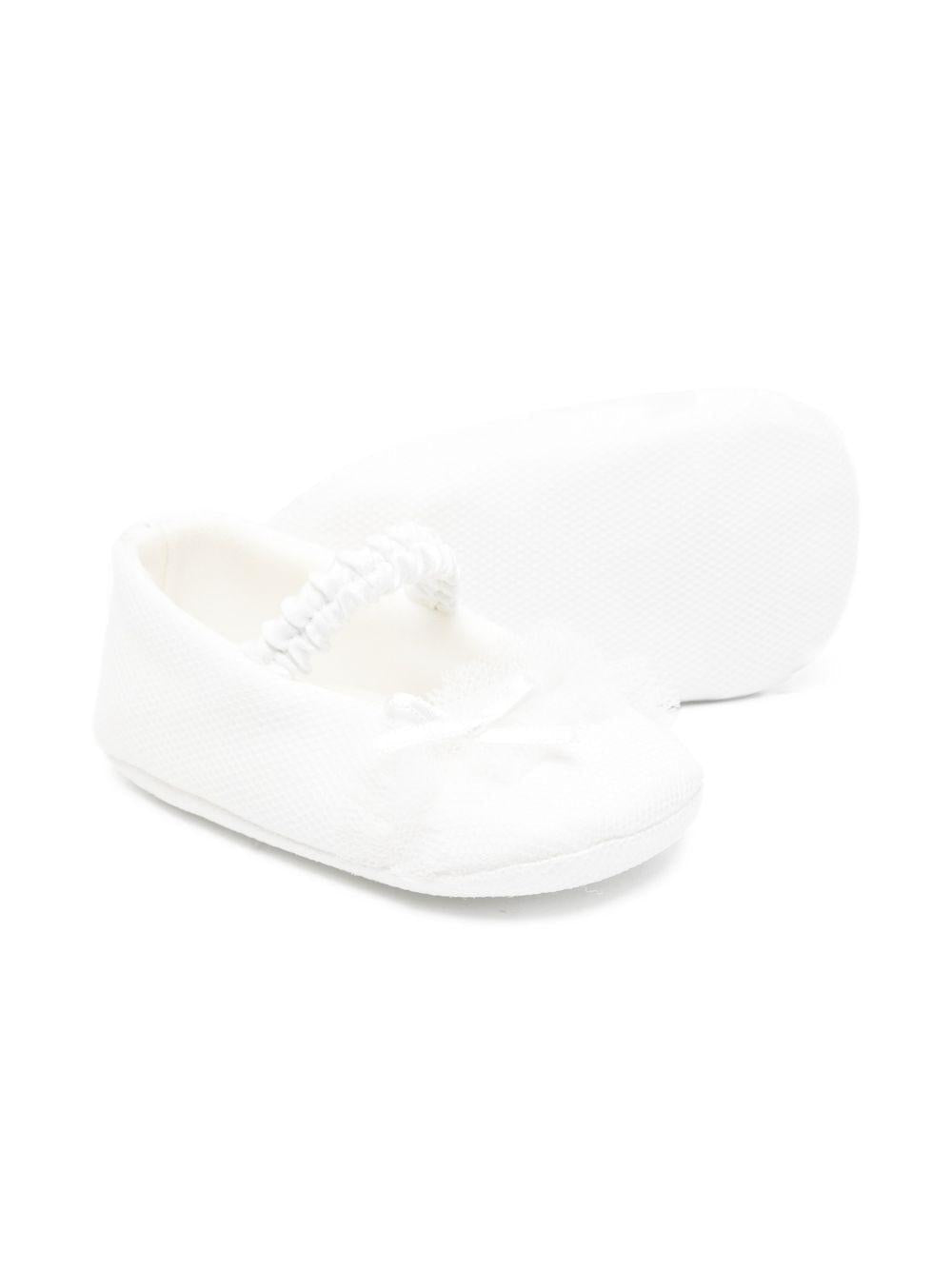 Ballerine per neonata Colorichiari bianco con fiocco - Rubino Kids