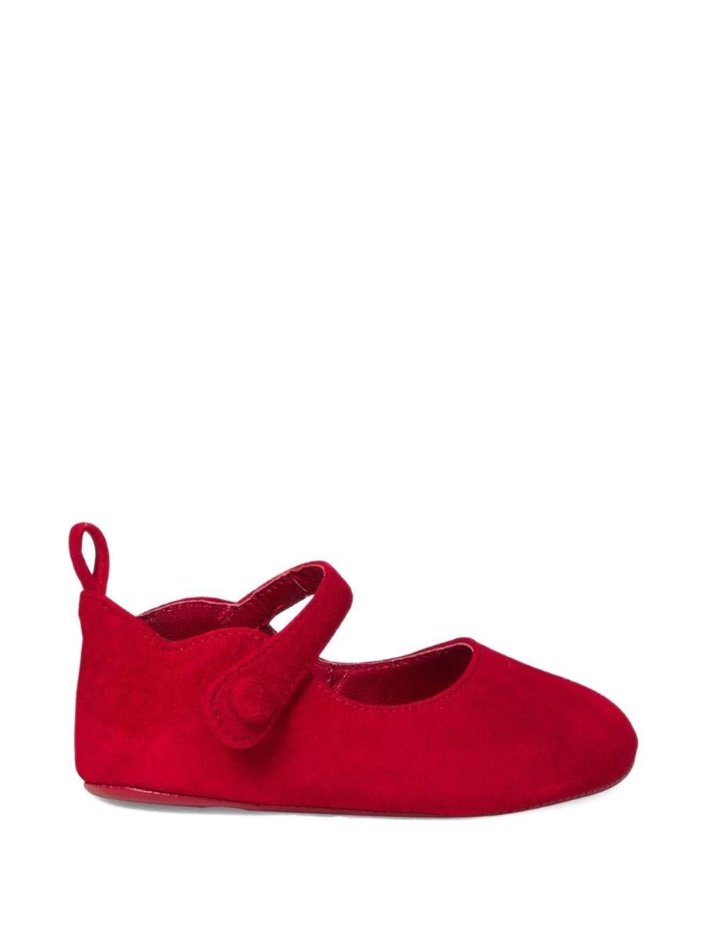 Ballerine primi passi per neonata Christian Louboutin Kids rosse con cinturino - Rubino Kids