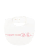 Bavaglino per neonata Elisabetta Franchi La Mia Bambina bianco con fiocco - Rubino Kids