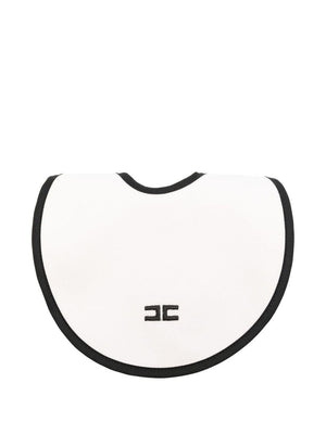 Bavaglino per neonata Elisabetta Franchi La Mia Bambina bianco con ricamo