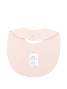 Bavaglino per neonata Elisabetta Franchi La Mia Bambina rosa con logo ricamato - Rubino Kids