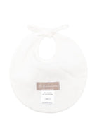 Bavaglino per neonata La Stupenderia bianco con cuore rosa - Rubino Kids