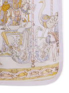 Bavaglino per neonati Atelier Choux bianco con stampa carosello - Rubino Kids
