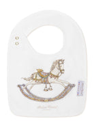 Bavaglino per neonati Atelier Choux bianco con stampa - Rubino Kids