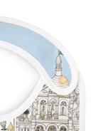 Bavaglino per neonati Atelier Choux multicolore con stampa Paris - Rubino Kids