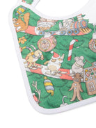 Bavaglino per neonati Atelier Choux Paris bianco con decorazione natalizia - Rubino Kids