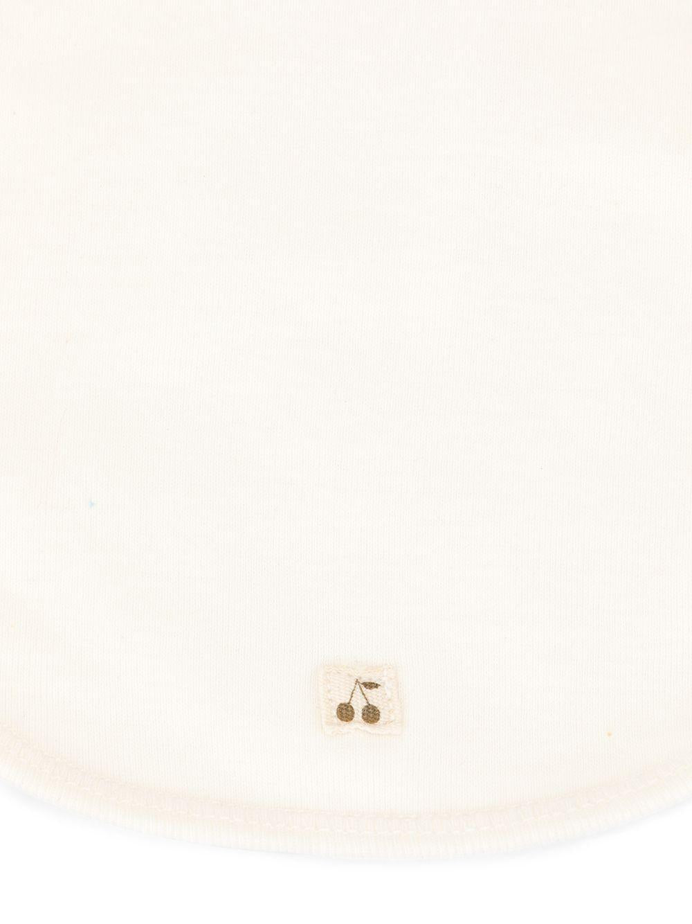 Bavaglino per neonati Bonpoint bianco con logo ricamato - Rubino Kids