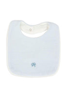 Bavaglino per neonato La Stupenderia azzurro con dettaglio ricamato - Rubino Kids