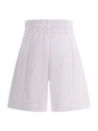 Bermuda per bambina Monnalisa bianco con pieghe - Rubino Kids