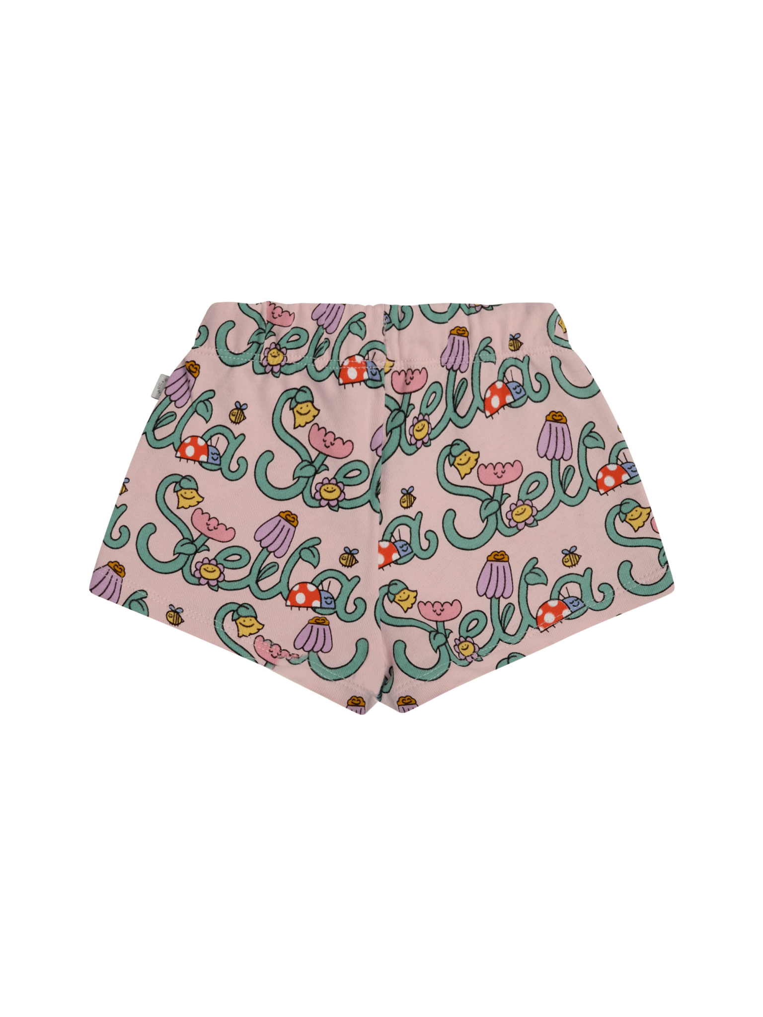 Bermuda per bambina Stella McCartney Kids rosa con stampa grafica all - over - Rubino Kids