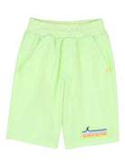 Bermuda per bambino Billieblush verde con applicazione - Rubino Kids