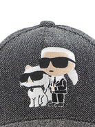 Berretto da baseball per bambino Karl Lagerfeld Kids grigio ricamato - Rubino Kids