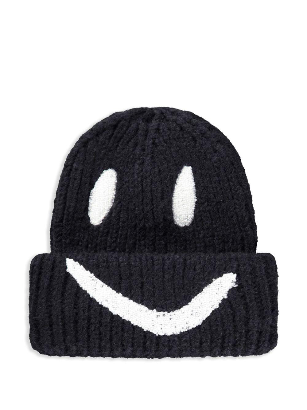Berretto Kim per bambino Molo nero con design ricamato - Rubino Kids