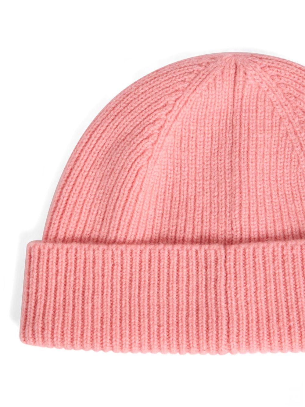 Berretto per bambina Bonpoint rosa a coste - Rubino Kids