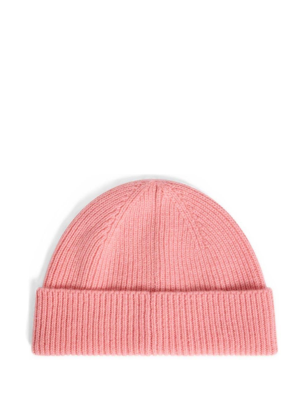 Berretto per bambina Bonpoint rosa a coste - Rubino Kids