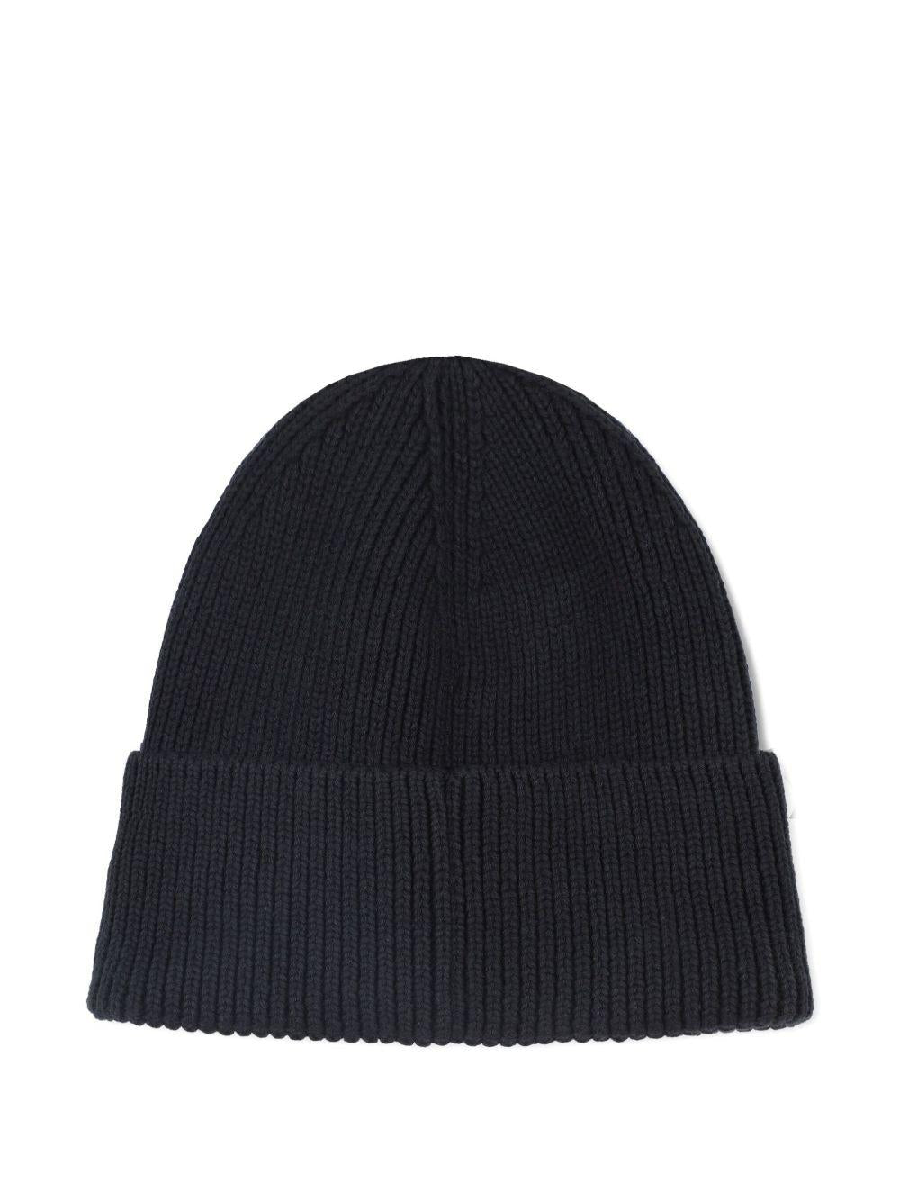 Berretto per bambina The Marc Jacobs Kids nero con design a coste - Rubino Kids