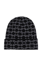 Berretto per bambini Givenchy Kids nero con logo ricamato - Rubino Kids