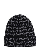 Berretto per bambini Givenchy Kids nero con logo ricamato - Rubino Kids