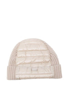 Berretto per bambini Herno Kids beige con inserti trapuntati - Rubino Kids