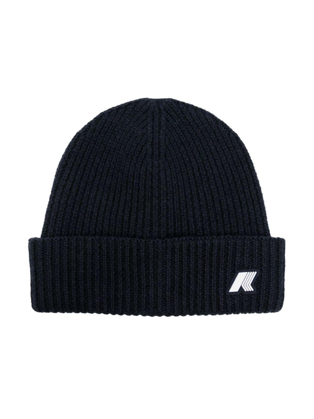 Berretto per bambini K - Way Kids blu con applicazione con logo - Rubino Kids