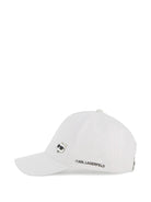 Berretto per bambini Karl Lagerfeld Kids bianco con dettaglio gatto - Rubino Kids