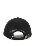 Berretto per bambini Karl Lagerfeld Kids nero con pannelli a rete - Rubino Kids