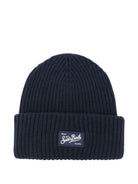 Berretto per bambini MC2 Saint Barth Kids blu con toppa con logo - Rubino Kids