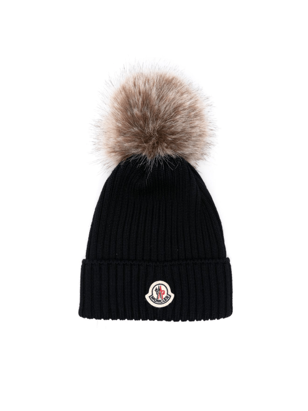 Berretto per bambini Moncler Enfant blu con applicazione - Rubino Kids
