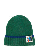 Berretto per bambino Bobo Choses verde con applicazione con logo - Rubino Kids