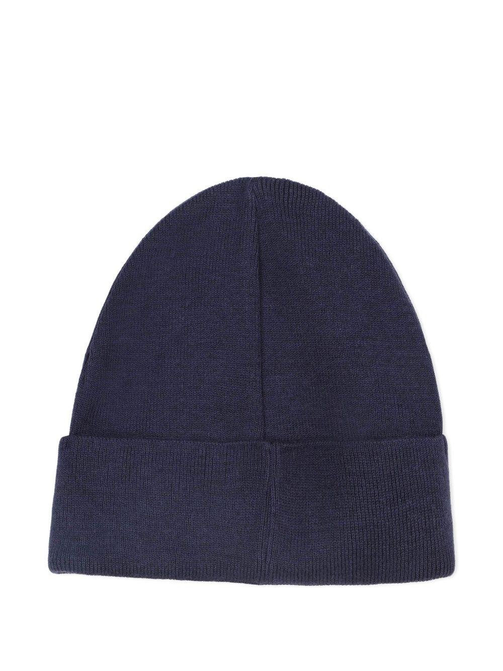 Berretto per bambino Boss Kids blu con ricamo <BR/> - Rubino Kids