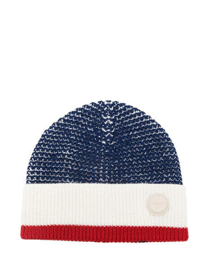 Emporio Armani Kids blue hat with logo patch