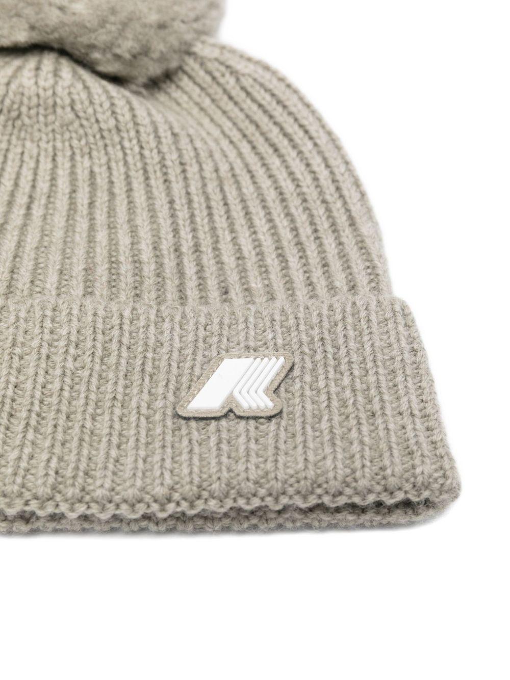 Berretto per bambino K - Way Kids beige con pompon - Rubino Kids