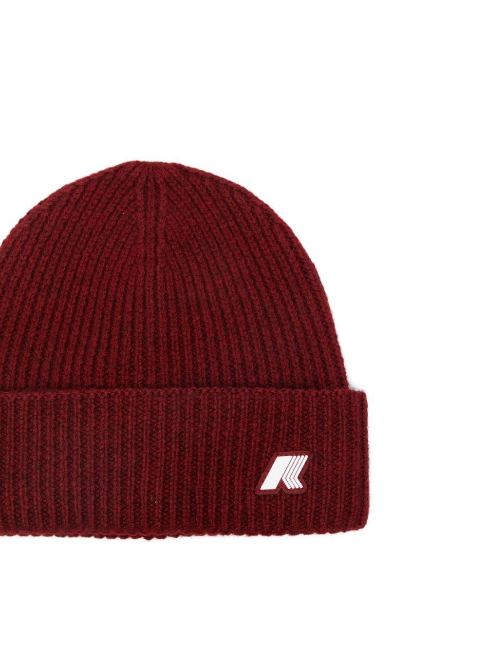 Berretto per bambino K - Way Kids rosso con applicazione con logo - Rubino Kids