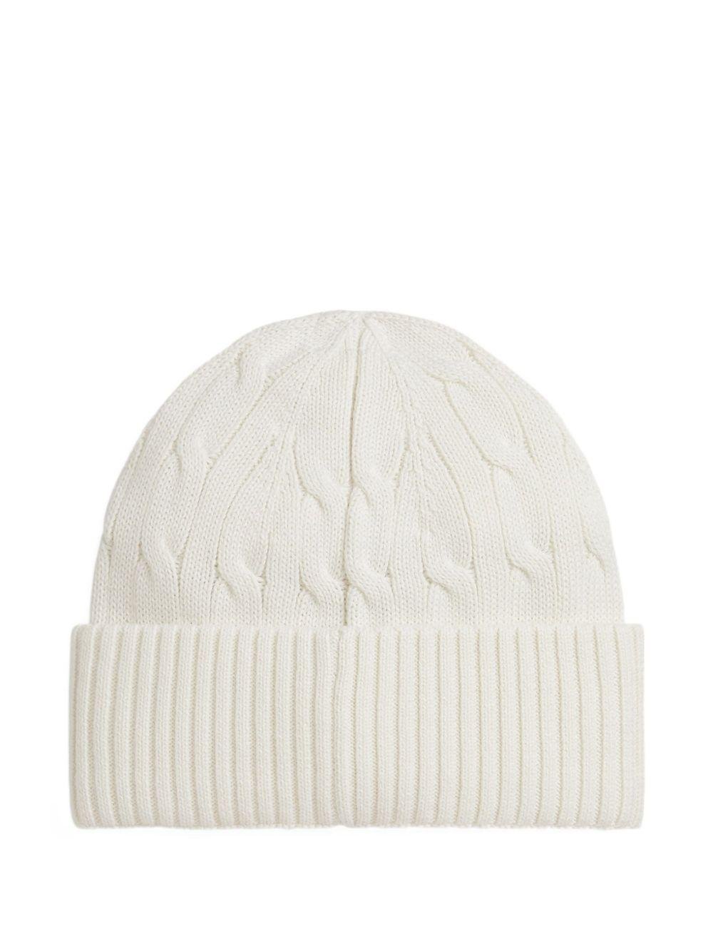 Berretto per bambino Polo Ralph Lauren Kids bianco con motivo Polo Pony - Rubino Kids