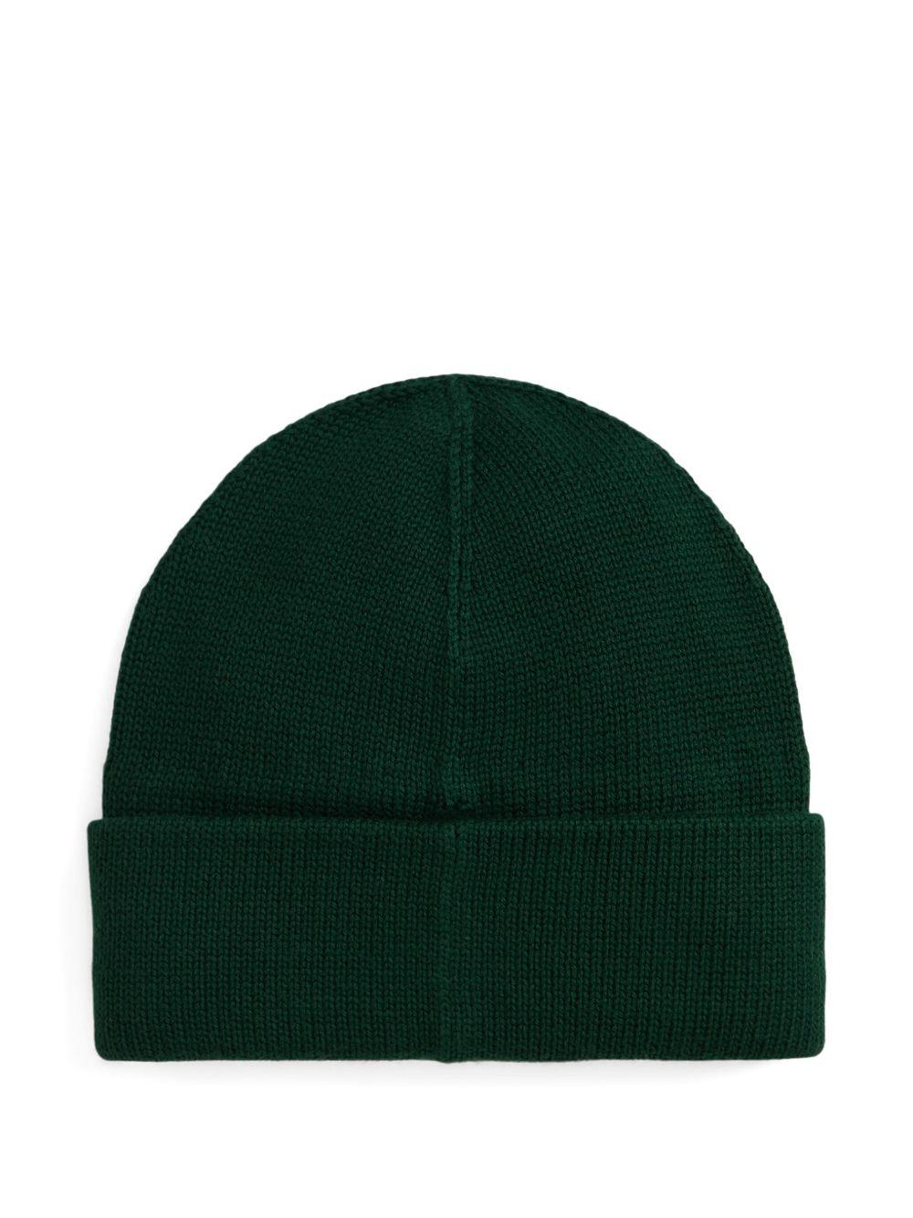 Berretto per bambino Polo Ralph Lauren Kids verde con ricamo Polo Bear - Rubino Kids