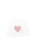 Berretto per neonata La Stupenderia bianco con motivo a cuore rosa - Rubino Kids